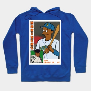 Homer at the Bat KEN GRIFFEY JR Simpsons Parody MARINERS Baseball Card T-Shirt Hoodie